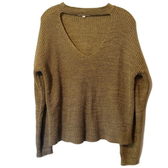 Don’t Ask Why Made in Italy Tan Acrylic‎ Sweater OSFM - Picture 1 of 11